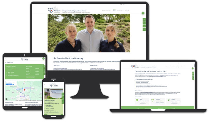 Website: Privatpraxis für Kardiologie und Innere Medizin