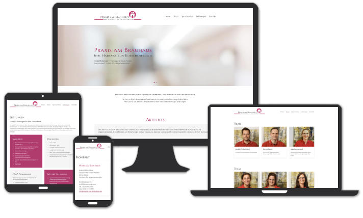 Website: Praxis am Brauhaus Hausärzte André & Simon Esber