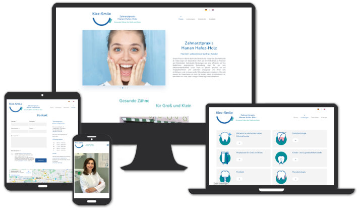 Website: Kiez-Smile Berlin Zahnarztpraxis Hanan Hafez-Holz