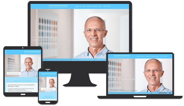 Webseite für Dr. (H) Zoltan Medgyessy, Reha Medizin Detmold in Lippe