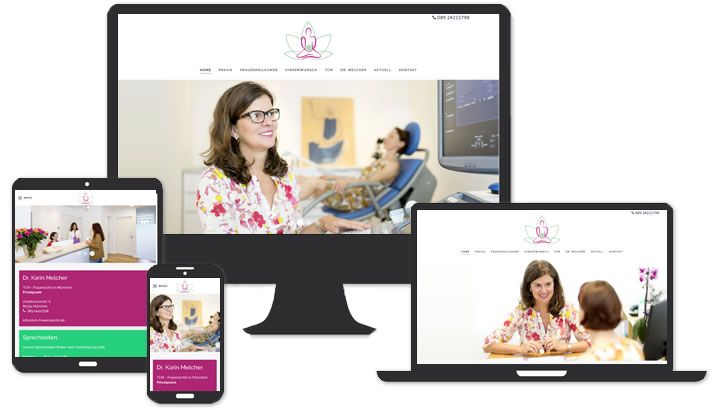 Webseite für Frauenheilkunde & TCM Dr. Melcher, München