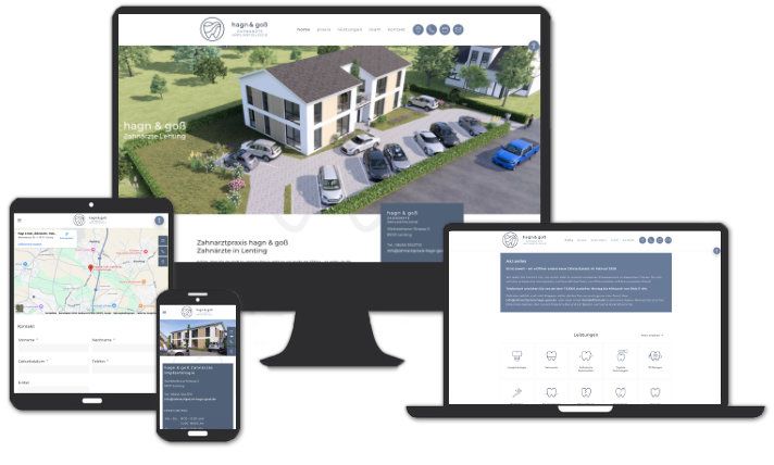 Website für hagn & goß Zahnärzte in Lenting