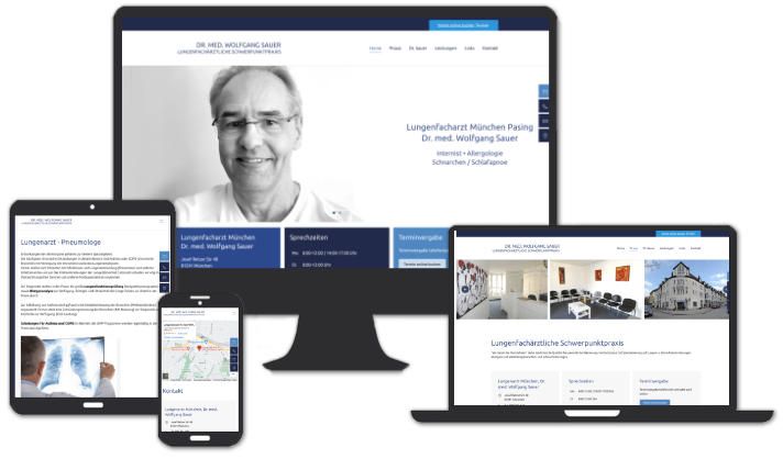 Webseite für Ganzheitliche Medizin, Hamburg