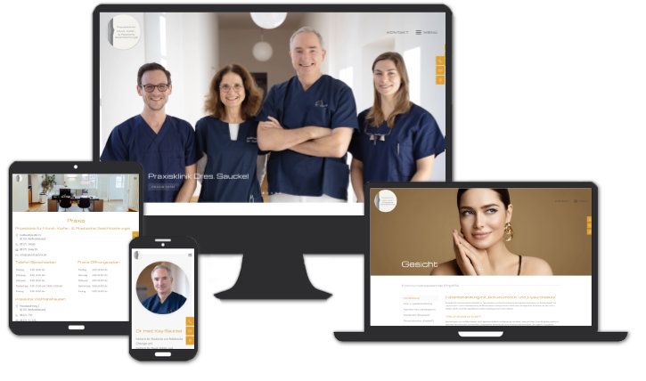 Website für Mund-, Kiefer-, & Plastische Gesichtschirurgie